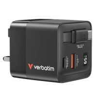 Verbatim 65W GaN 充電器連伸縮USB-C充電線 32056