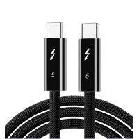 Câble Thunderbolt 5 Certifié 80 Cm - 80 Gbps (jusqu'à 120 Gbps En Boost), 240W PD, 8K60, Rétrocompatible TB4/USB4
