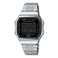Casio Vintage 銀色復古方塊電子手錶 ABL-100WE-1B