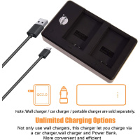 DSTE 2 X LP-E12 Replacement Battery Dual USB Charger With LCD Display Compatible With Canon EOS M, M2, M10, 100D, Rebel SL1, Kiss X7, M100, M200, M200 Specs - View #4