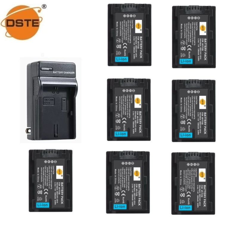 DSTE Pack Of 2 NP-FV50 Battery Charger (1300mAh/7.4V) Compatible With Sony HDR-CX330, HDR-CX380 - View #5