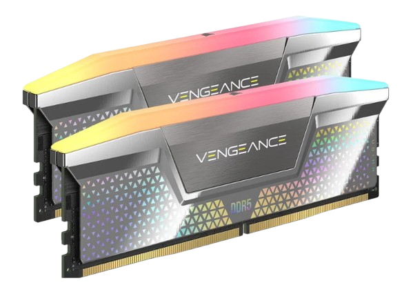Corsair Vengeance RGB DDR5 CUDIMM - 48 Go (2 x 24 Go) - 8200 MT/s C40 - Intel XMP 3.0 - Argenté