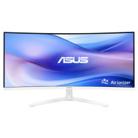 ASUS 34吋 Air Ionizer VA WQHD 100Hz 1500R 內建空氣離子護眼螢幕 VU34WCIP-W