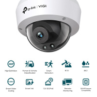 TP-Link VIGI C240I 4MP 紅外線球型網路攝影機 — 圖 3