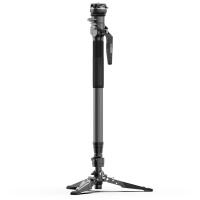 Coman 輕量碳纖維一鍵快速升降單腳架配 Arca 快拆雲台 M1S