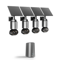 Botslab AI太陽能防水4K攝影機 (4鏡頭+1本地儲存Hub) W510