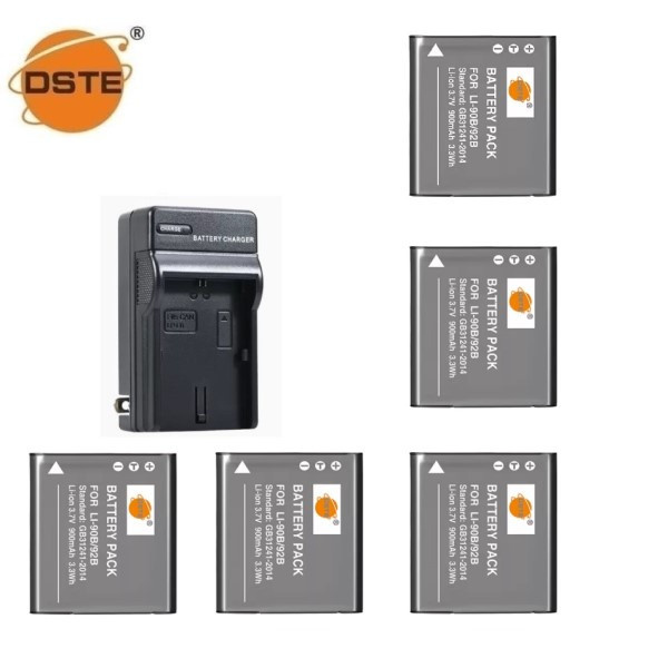 Cargador De Batería Para Cámara USB Dual Para Batería Li 90B DB110 Para Camara Olympus Tg5 Tg4 Sp100 Tg3 Sh 1 Sh2 Sh3 Sh50 Sh60