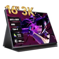 SmarterWare 16吋 3072 x 1920 3K 60Hz 16:10 IPS 便攜式顯示器 S163KL